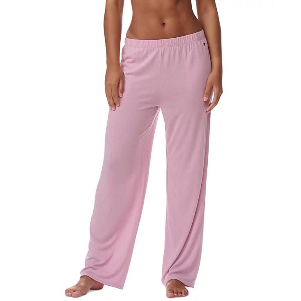 Tommy Hilfiger Womens Size Large Elastic-Waist Pajama Pants in Orchid $54 1547